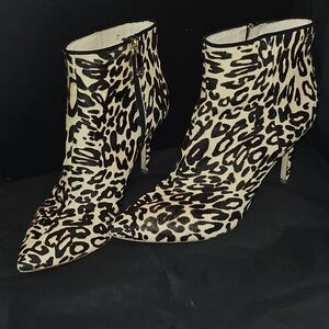 Louise et Cie Leopard Print Ankle Boots